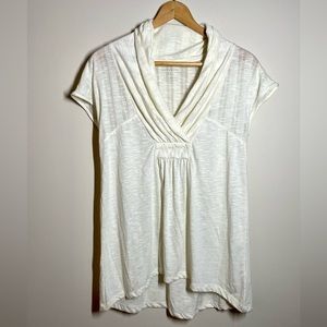 Deletta Women’s White Tee - Anthropologie - Size M